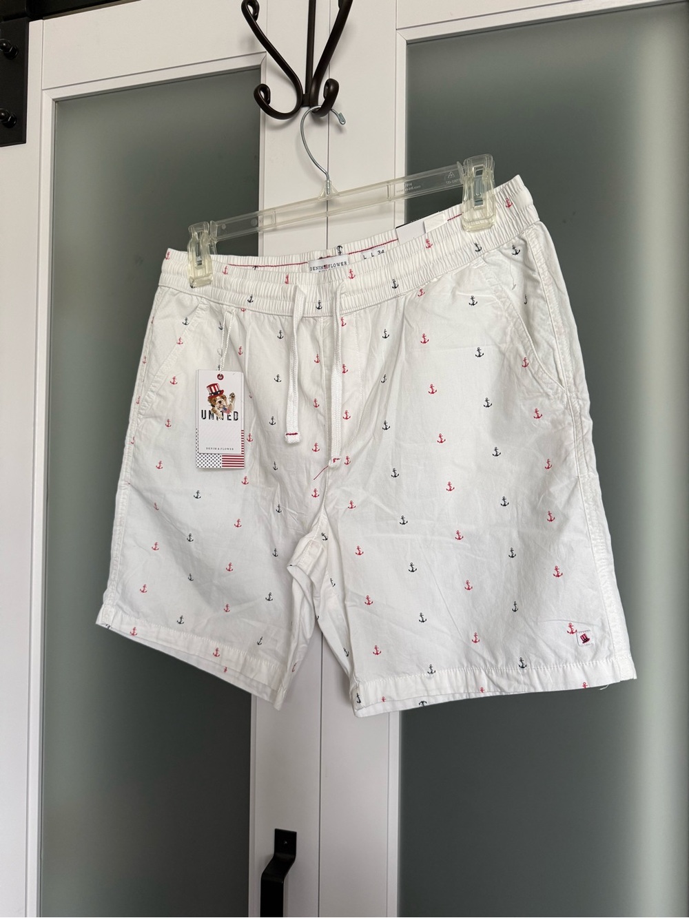 Men’s Anchor-Print Swim Trunks